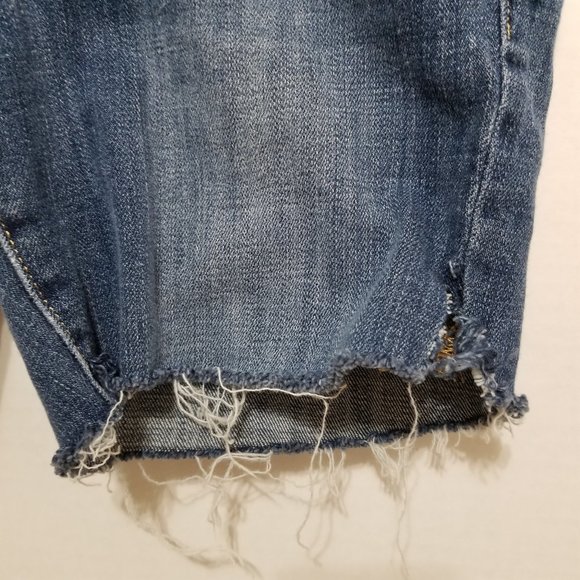 Lucky Brand shorts 2/26 Sweet Straight DIY cutoff frayed hem denim jean distress - Picture 6 of 15